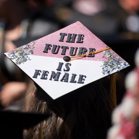 mortar board from OSU 2019 commencement ceremony